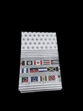 North America Countries and Flags Gift Wrapping Paper