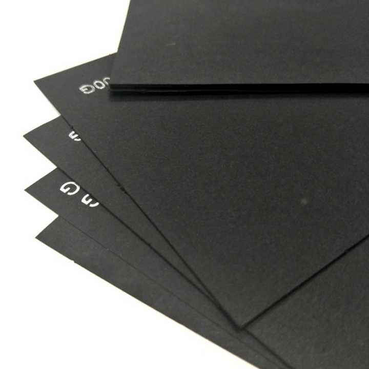 Custom Printed Hard Cardboard Black Paper