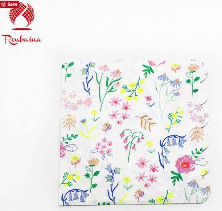 Eco-friendly Color Paper Dinnerware Napkin and Plates