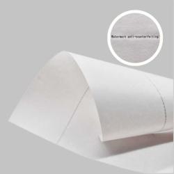 Anti-counterfeiting paper.