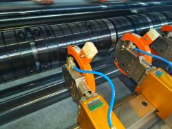 Labelstock Paper Jumbo Roll Slitter Rewinder Machine
