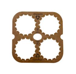 4-Pack Cardboard Can Carrier – Plastic-Free & Recyclable
