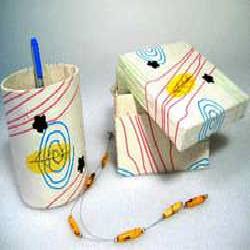 Retro Paper Pen Stand and Box