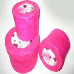 Pink Butterfly Round Box