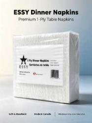 ESSY Dinner Napkin 1 Ply Full Embossed 40x40cm 1/8 Fold