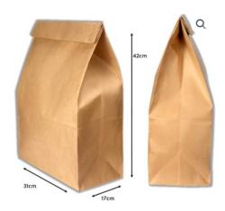 Kraft Paper Bags with Handle and Non-Handle Bags