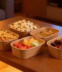 Kraft Food Containers for Takeaway & Delivery