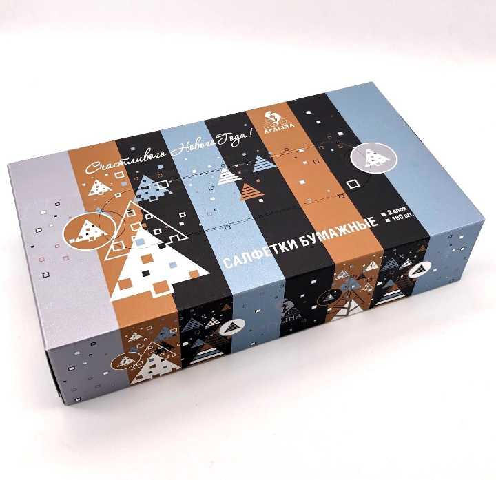 Facial Tissue Paper in Box, 2ply, 100 Sheets