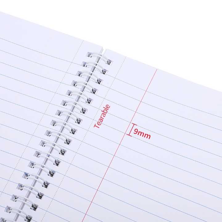 Spiral Notebook with Loose Leaf Hole and Tear-off Line