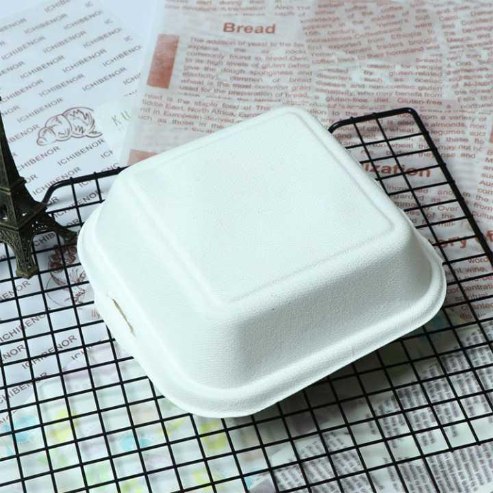 Bagasse 850ml Burger Boxes