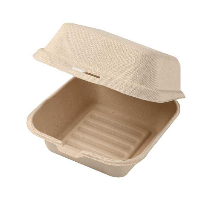 Bagasse 480ml Burger Boxes