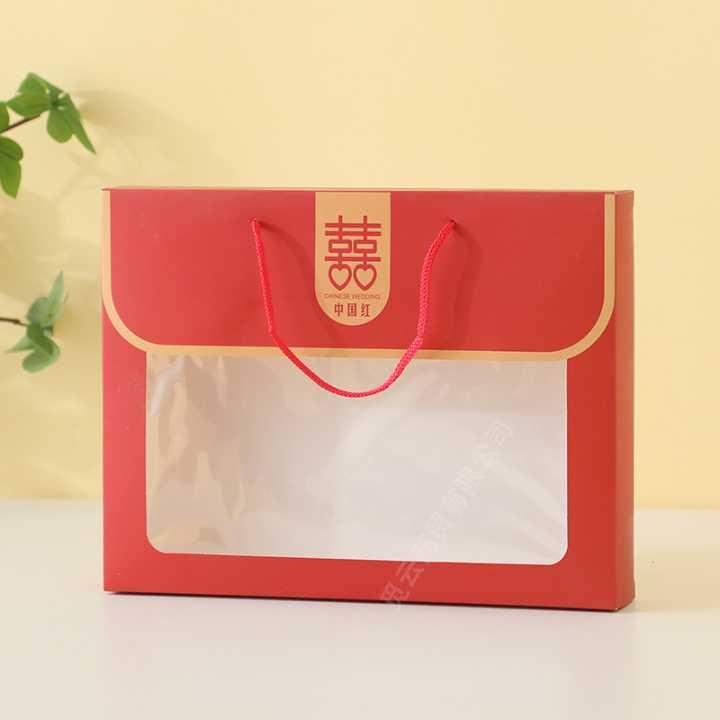 Custom Cookie Candy Chocolate Bread Boxes With PVC Window