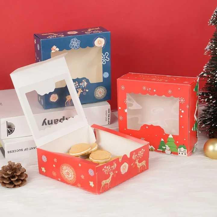 Custom Cookie Candy Chocolate Bread Boxes With PVC Window