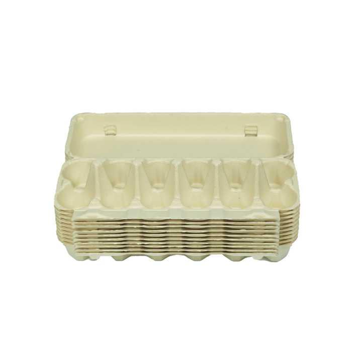 Compostable Bamboo Fiber 12 Cells Egg Carton
