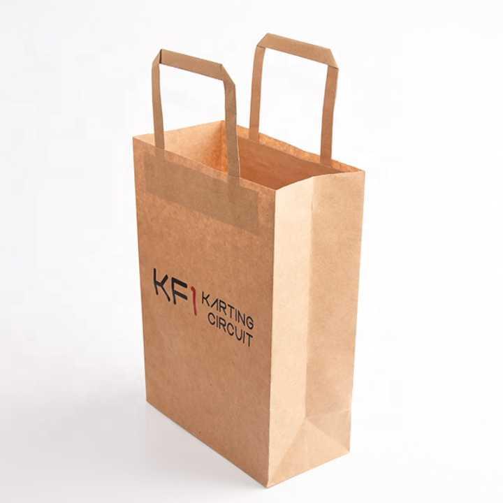 Flat Handle Paper Bags