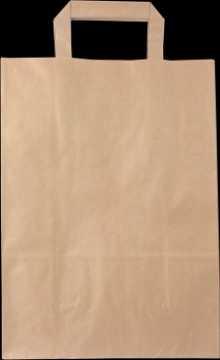 Paper Bags with Flat Handles