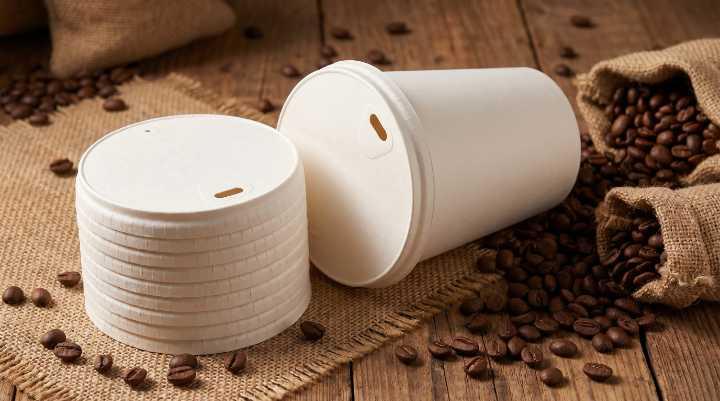 90mm Paper Lids - Compatible with 14oz - 16oz Paper Cups