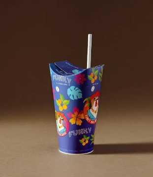 Lid-Free Paper Cups / Integrated Lid for Cold Beverages