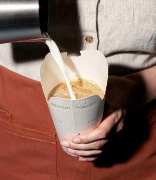 Lid-Free Paper Cups / Integrated Lid Cups for Hot Beverages