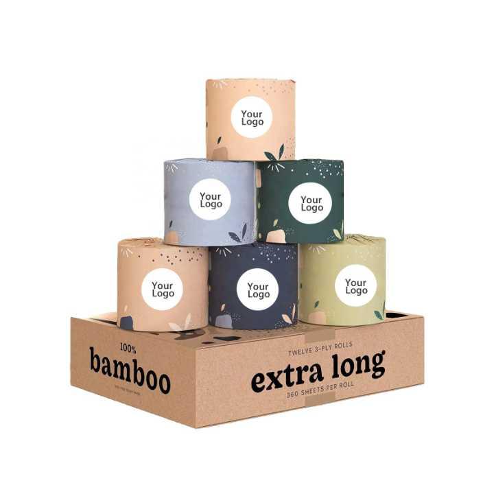 100% Bamboo FSC Toilet Paper Rolls